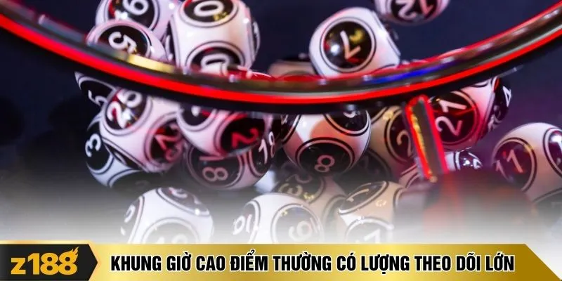 Khung giờ cao điểm thường có lượng theo dõi lớn
